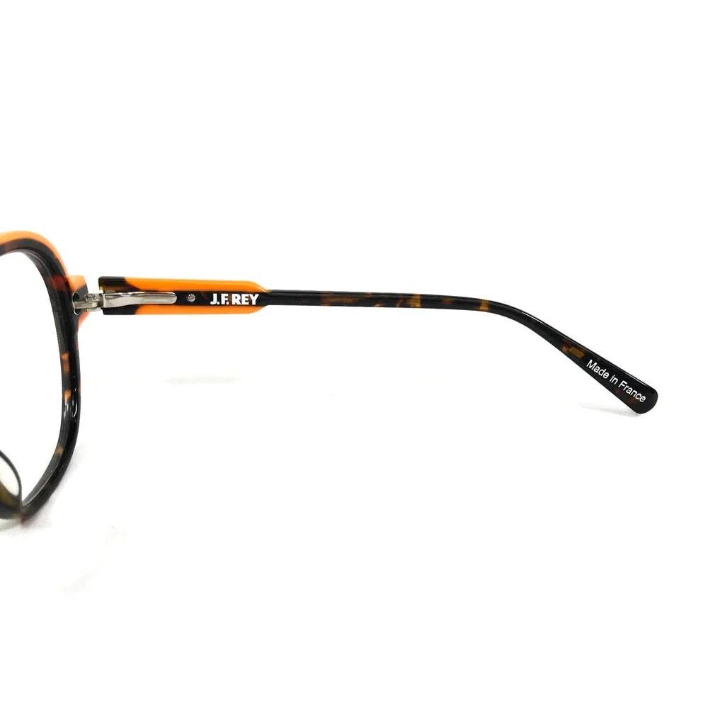 J.F. Rey Eyeglasses Frames JF1529 9960 Tortoise Orange Round Full Rim 54-16-143